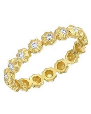 Bony Levy Monaco Diamond Stackable Ring - Metallic