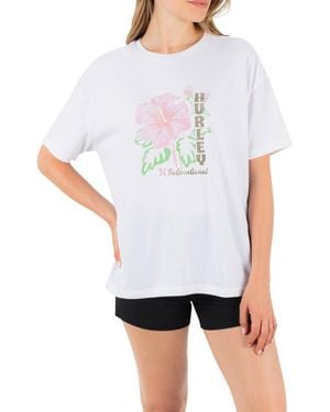 Hurley Ginko Boyfriend Graphic T-Shirt - White