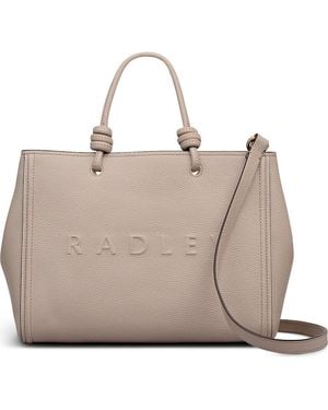 Radley Ridgeway Gardens Medium Ziptop Satchel Bag - Natural
