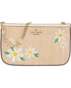 Kate Spade Day Tripper Straw Pochette - Natural