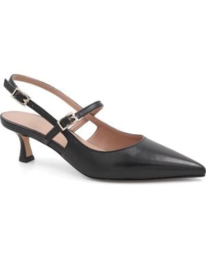 Bruno Magli Luciana Pointed Toe Slingback Pump - Brown