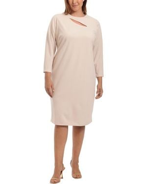 Maggy London Cutout Midi Dress - Natural