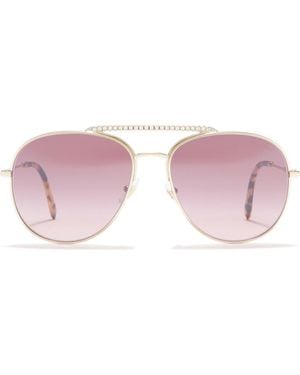 Miu Miu 57Mm Round Aviator Sunglasses - Purple
