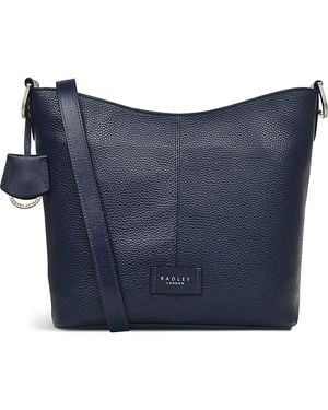 Radley Southwark Lane Pebbled Leather Crossbody Bag - Blue