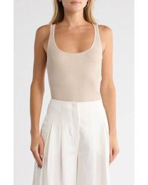 Twp Ribbed Wool Sweater Tank - Natural