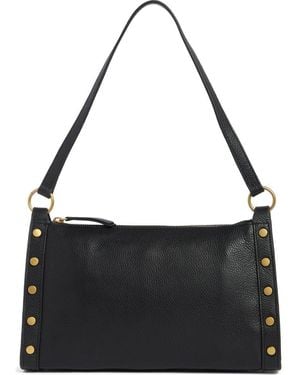 Vince Camuto Lisha Studded Leather Shoulder Bag - Black