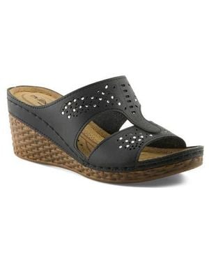 Flexus by Spring Step Wedge Sandal - White