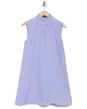 Theory Sleeveless A-Line Tunic Dress - Purple