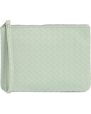 MUNDI SMALL LEATHER GOODS Woven Wristlet - Green