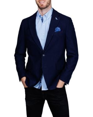 Tailorbyrd Lux Cashmere Touch Sport Coat - Blue