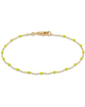Frankie & Zoe 2.5Mm Enamel Station Bracelet - White
