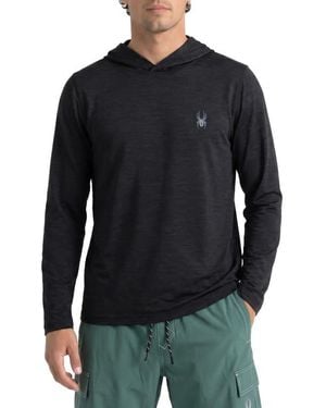 Spyder Core Heather Hooded Rashguard - Black