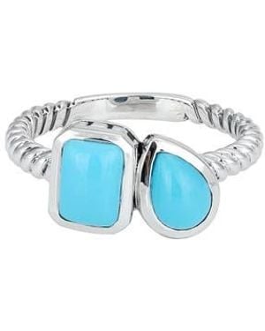 Samuel B. Sterling & Sleeping Beauty Ring - Blue