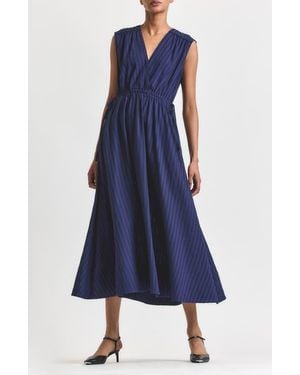 10 Crosby Derek Lam Nara Cotton Midi Dress - Blue
