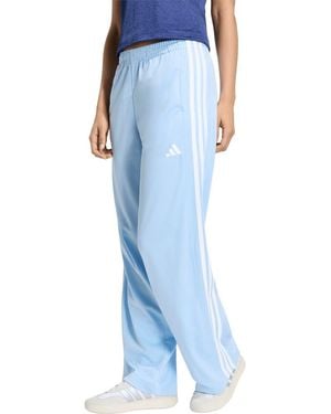 adidas High Rise Wide Leg Track Pants - Blue