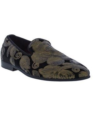 Robert Graham Kintsugi Smoking Slipper - Black