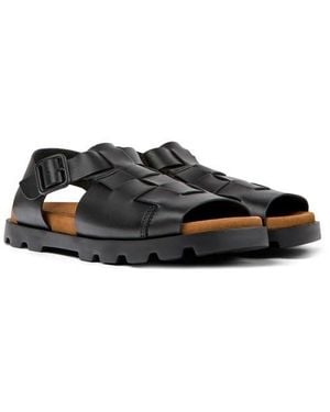 Camper Brutus Fisherman Sandal - Black