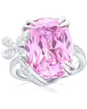 Suzy Levian Gala Firework Butterfly Ring - Pink