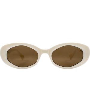 AllSaints Carolyn 52Mm Oval Sunglasses - Brown