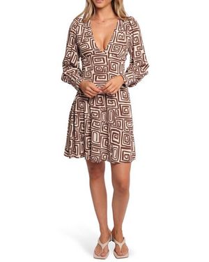 Petal & Pup Sheridan Long Sleeve Minidress - Multicolor