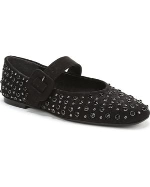 Circus by Sam Edelman Blaire Studded Mary Jane Flat - Black