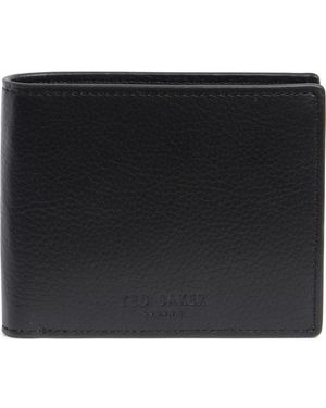 Ted Baker Brockwell Pebbled Bifold Wallet - Black