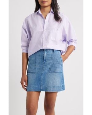 Frank & Eileen Continuous Button-Up Shirt - White