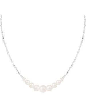 Splendid Freshwater Pearl Necklace - Metallic
