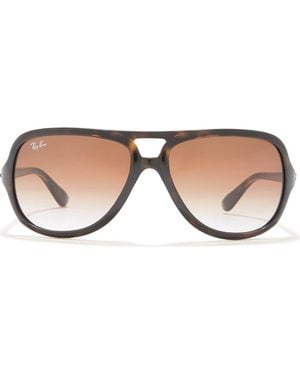 Ray-Ban 59Mm Pilot Aviator Sunglasses - Brown