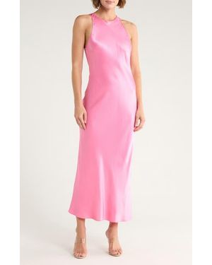 Rails Solene Satin Midi Dress - Pink