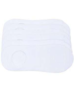90 Degrees 6-Pack No-Show Socks - White