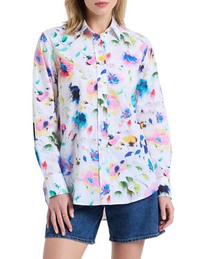 Robert Graham Carrie Long Sleeve Woven Shirt - Blue