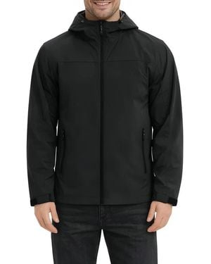 Hawke & Co. Defender Water Resistant Hooded Jacket - Black