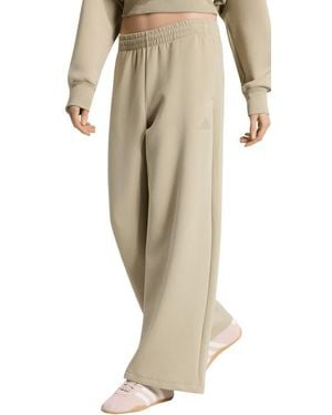 adidas Wide Leg Performance Pants - Natural