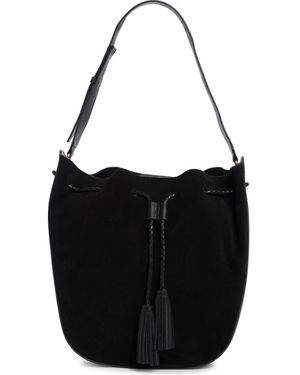 Rebecca Minkoff Lulu Suede Crossbody Bag - Black