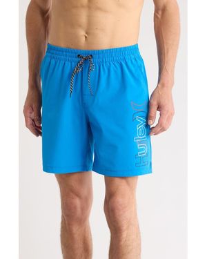 Hurley Crossover Volley Swim Trunks - Blue