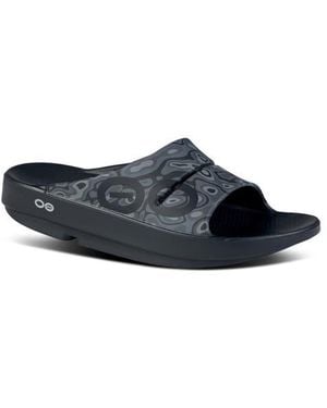 OOFOS Gender Inclusive Ooahh Sport Slide Sandal - Gray
