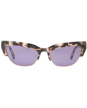 BCBGMAXAZRIA 56Mm Extreme Kitten Combo Sunglasses - Purple