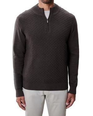 Robert Barakett Gellar Half Zip Sweater - Black