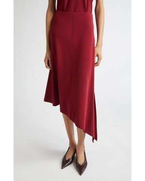 BITE STUDIOS Mire Asymmetric Slit Skirt - Red