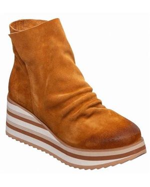 Antelope Kirsten Platform Wedge Boot - Brown
