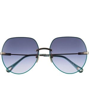 Chloé 61Mm Oversize Sunglasses - Blue