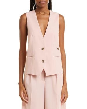 REMAIN Birger Christensen Anjelica Recycled Polyester Blend Vest - Pink