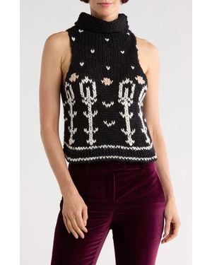 Longchamp Wool Sweater Tank - Red