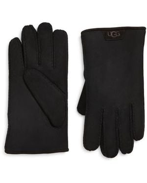 UGG Genuine Shearling Gloves - Black