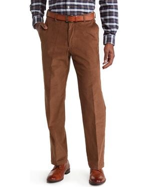 Haggar Classic Fit Stretch Corduroy Pants - Brown