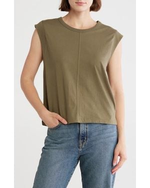 Melrose and Market Cotton Muscle Tank - Green