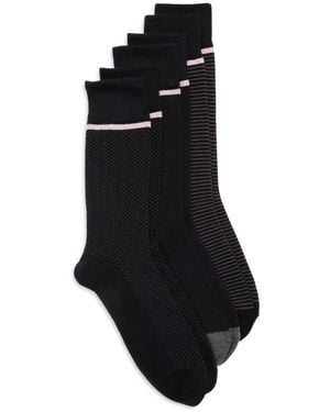 Ted Baker Assorted 3-Pack Crew Socks - Black