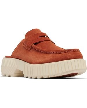 Sorel Ona Ave Penny Loafer Mule - Red