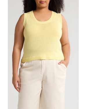 Max Studio Sweater Tank - Yellow